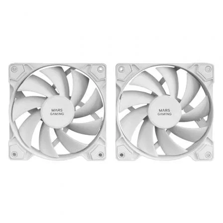 Mars Gaming Pack 2 ventiladores MF-PWMX2 Blanco 12cm